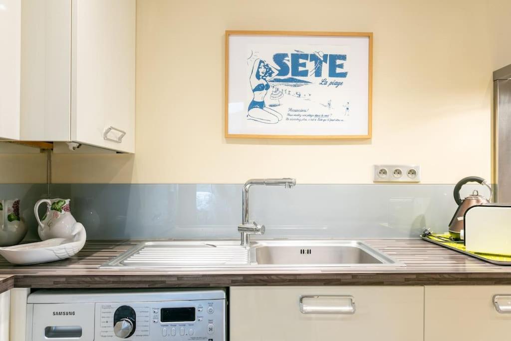 Appartement T4 Centre Ville Sete Tout Confort 3 Chambres Eksteriør billede